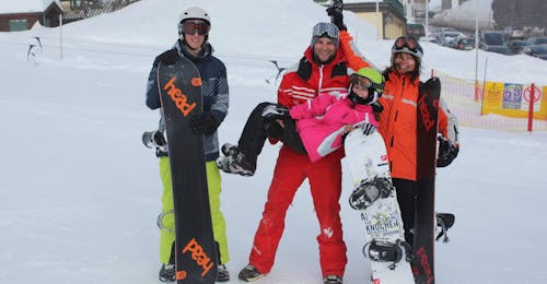 Privé Snowboardlessen voor Kinderen & Volwassenen van Alle Niveaus met Ski School Stuben.